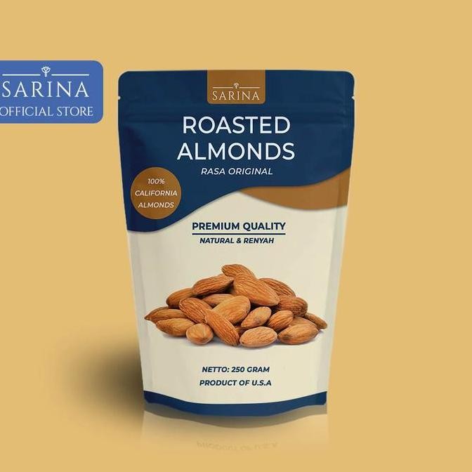 

Kacang Almond 500Gram Panggang Premium Original