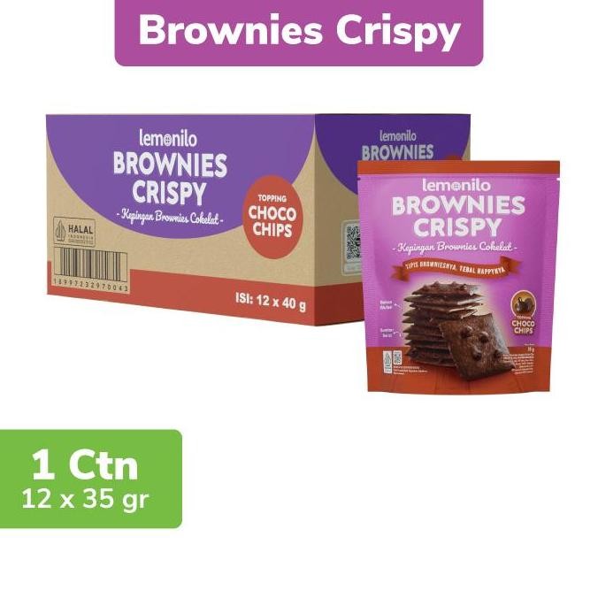 

12 Pcs Lemonilo Brownies Crispy Chocochips 35G