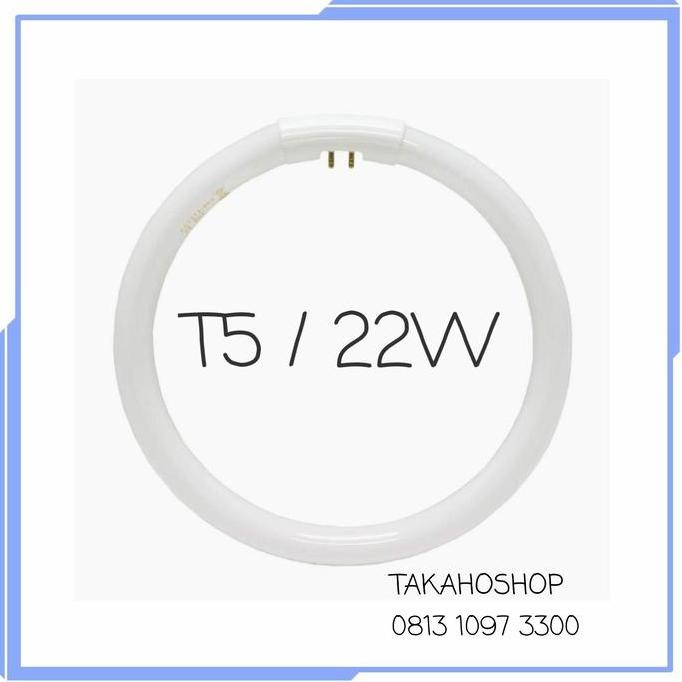 Tersedia LAMPU NEON RING T5 22W, CIRCULAR LAMP T5 22W