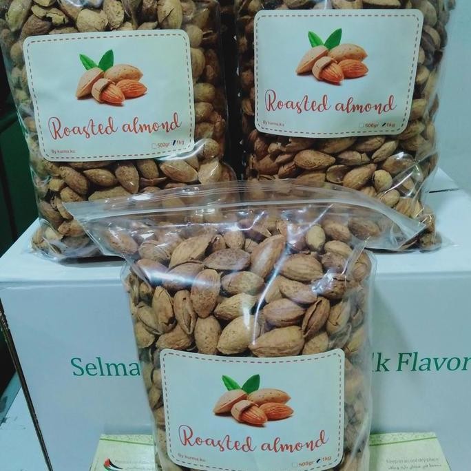 

Kacang Almond Cangkang-Butter 1Kg Cemilan Snack Susu