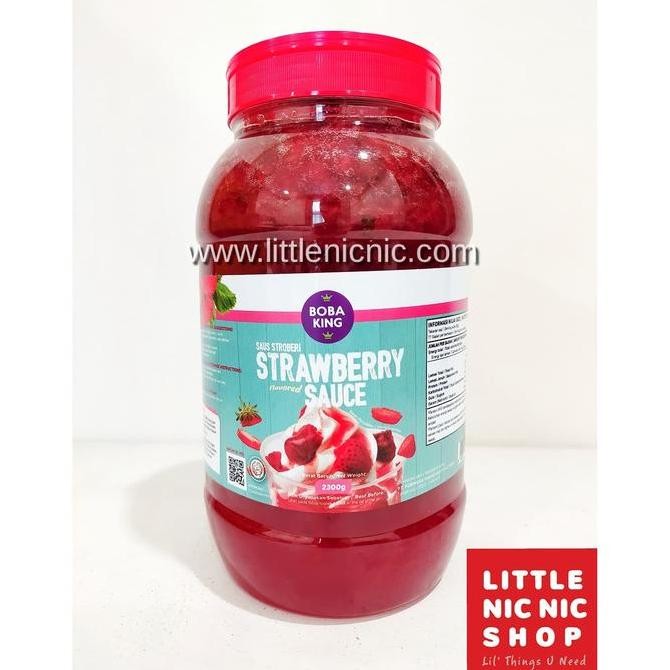 

Boba King Strawberry Jam 2 Kg Topping Es Krim Dessert Waffle Mocktail