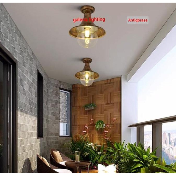 Tersedia Lampu plafon klasik outdoor waterproof teras/villa/cafe tipe 81038