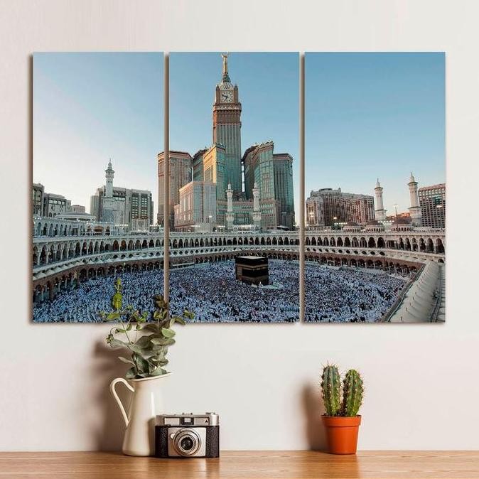 Kabah Masjidil Haram Kaligrafi Paket Dekorasi Islam Hiasan Dinding