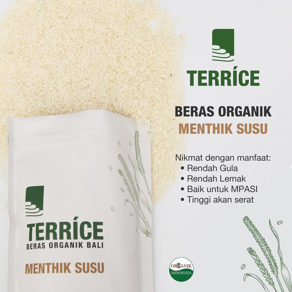 

ready TERRICE Beras Putih Organik Sehat Wangi Menthik Susu 1Kg murah