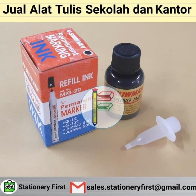 

Tinta Isi Ulang Refill Permanent Ink Spidol Snowman Mig-20 Grosir