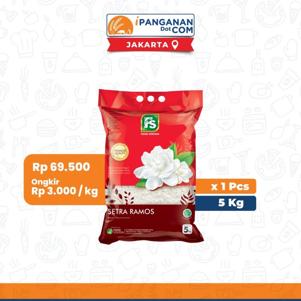 

ready Beras Premium Food Station Melati Setra Ramos 5 Kg - JKT murah