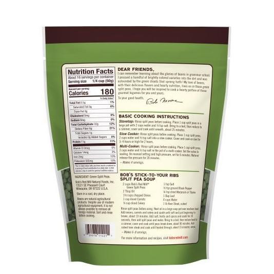 

ready Bob's Red Mill Green Split Peas 822gr murah