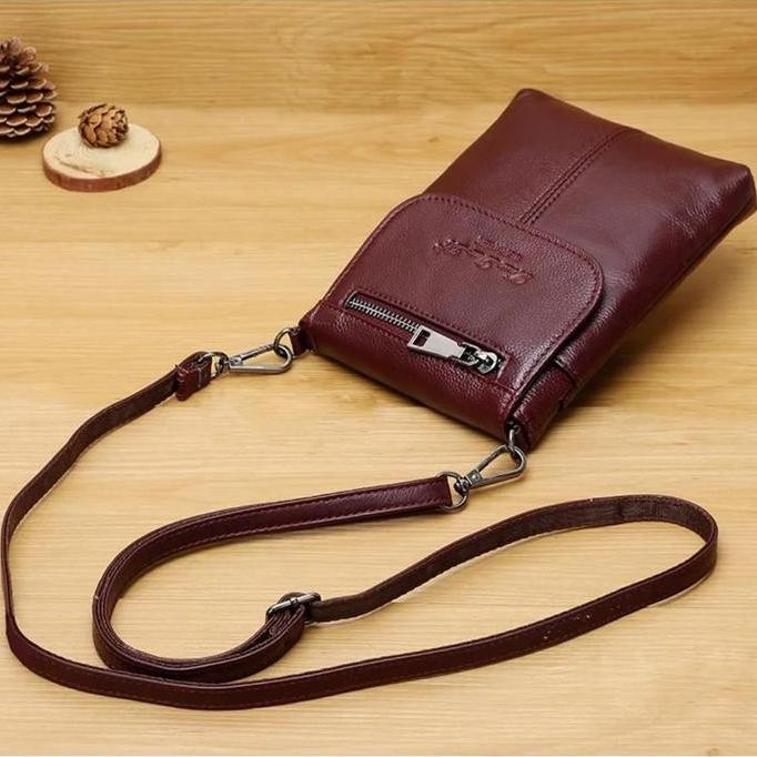 Murah Tas Selempang Hp Wanita Kulit Sapi Asli/Tas Santai Wanita Kulit Asli/Tas Selempang Kecil Wanit