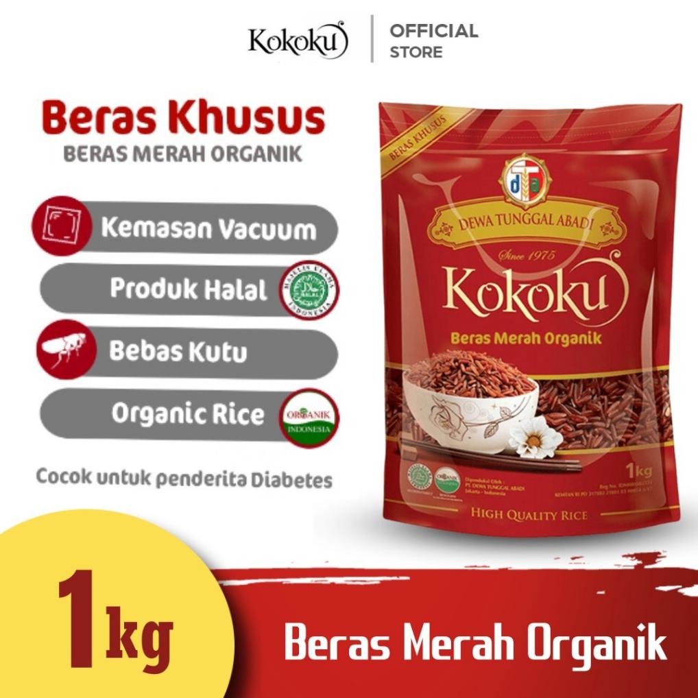 

ready KOKOKU - Beras Merah Organik 1kg murah