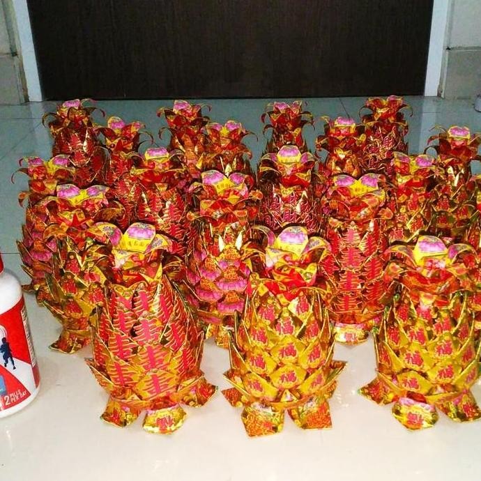 

baru origami kertas sembahyang nenas mini