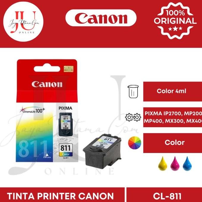 

Tinta Catridge Canon Cl-811 Colour Original - Warna