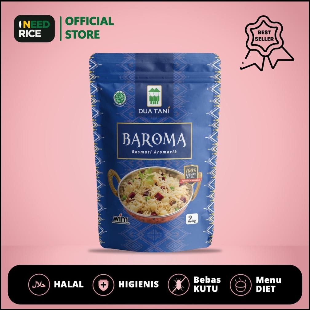 

ready Beras Baroma Basmati Aromatik Dua Tani- untuk masakan Timur Tengah murah