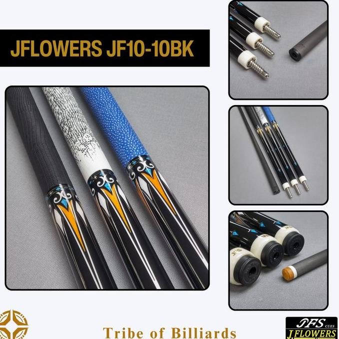 Sale Jflowers - Stick Billiard - Jf10-10Bk (Black/Hitam)