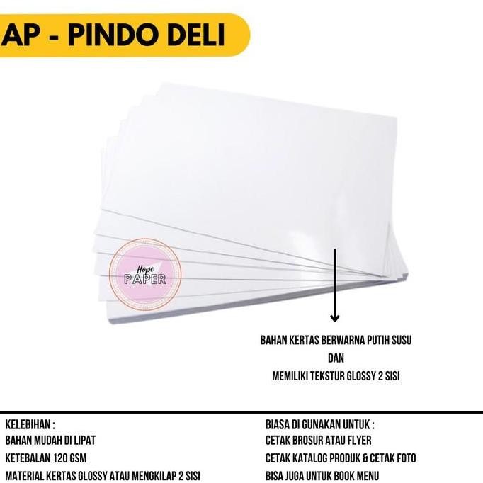 

baru Kertas Art Paper A3 120 gsm / Art Paper A3 120 gr - harga 50 lembar