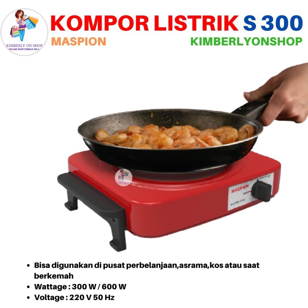 Kompor Listrik 1 Tungku S 300 Maspion Stok