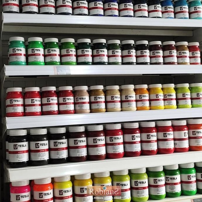 

ready Cat Lukis / Cat Akrilik - Tesla Acrylic Paint - Uk. 500 ml (Part II) Alat