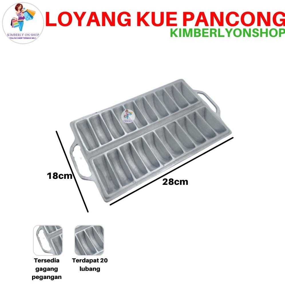 Kimberlyonshop Loyang Cetakan Kue Pancong 20 Lubang Stock