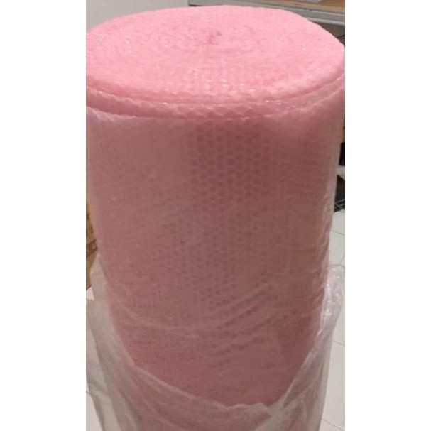 

ready stock bubble wrap roll PINK 125cm x 50 meter