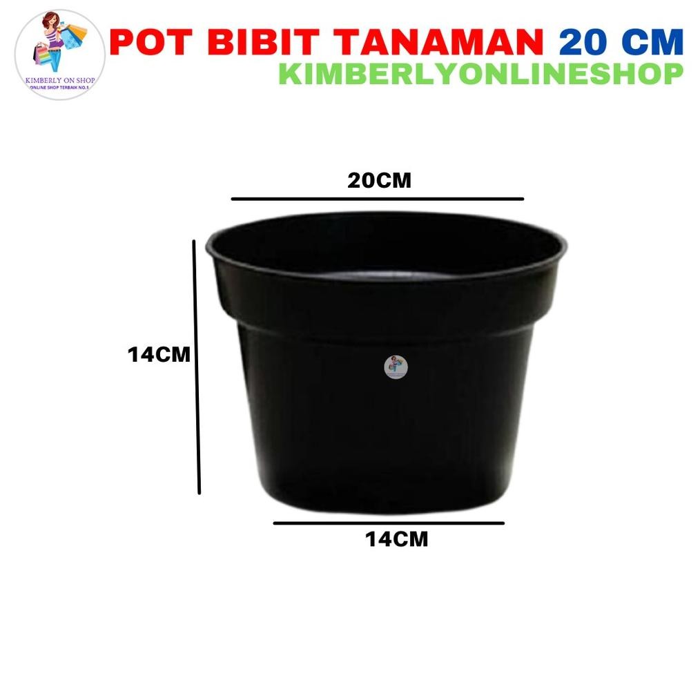 Pot Bunga Plastik 20Cm / Grosir Pot Bunga Trending