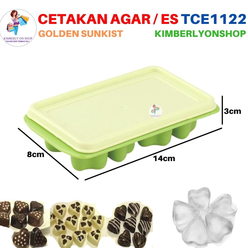 Cetakan Es Love Cetakan Agar Agar Serbaguna Tce 1122 Golden Sunkist Stok Baru