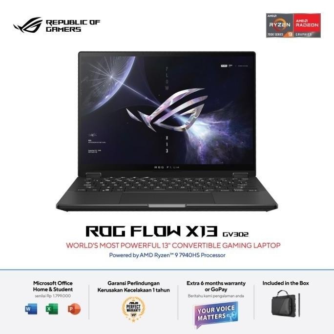 ASUS ROG Flow X13 GV302XV Ryzen 9-7940HS 16G 1TB RTX4060 13.4" QHD W11