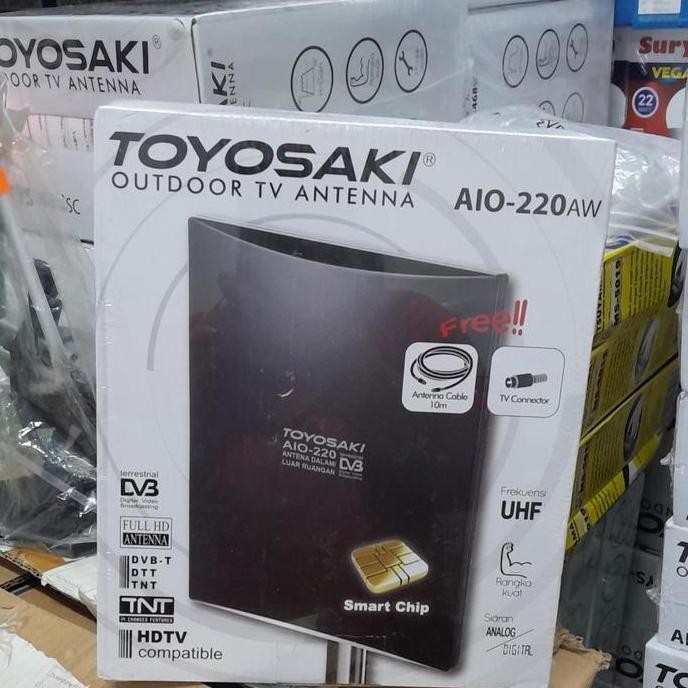 new  PROMO ANTENNA TV TOYOSAKI INDOOR TYS- 002 BOOSTER ANTENNA DIGITAL