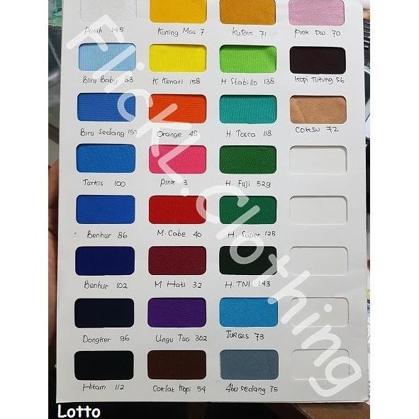 Kain Lotto PE Bahan Lotto Poly Katun murah