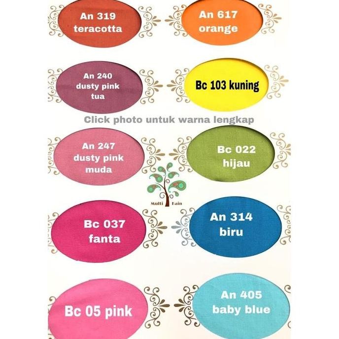 Multi kain katun cotton stretch spandex stret kahatex murah eceran murah