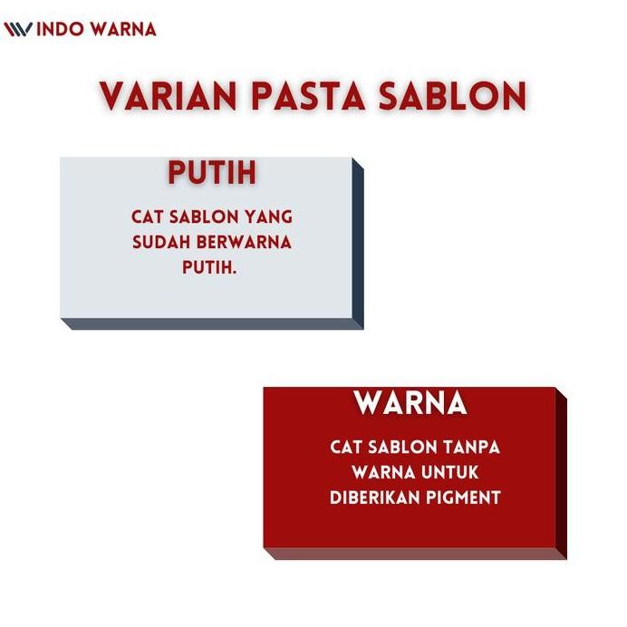 

ready Cat Sablon / Pasta Sablon Rubber - WARNA/WHITE BB - 1kg