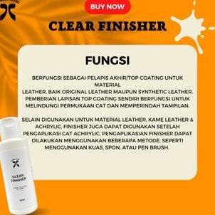 ready Clear Finisher Cat Sepatu Cat Akrilik Leather Paint Cat Kanvas