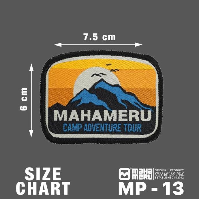 EMBLEM PATCH MAHAMERU BORDIR JAKET|TAS|TOPI murah
