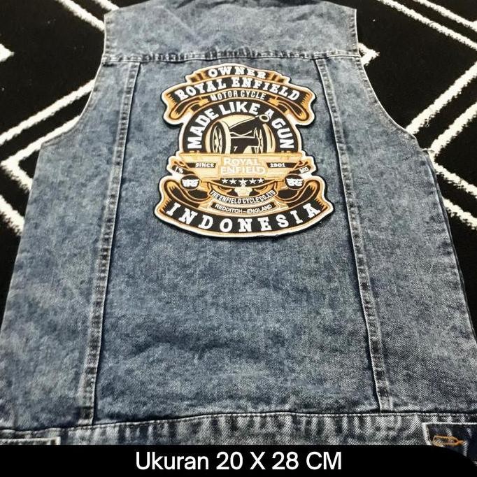 Backpatch Punggung royal enfie,Patch besar,EMBLEM besar,EMBLEM bordir murah