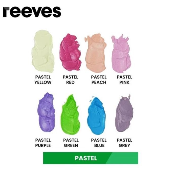 

ready Reeves Acrylic Pastel set 8x22ml cat akrilik kanvas kertas kayu kaca