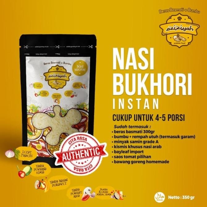

(Expert) NASI BUKHORI BUKHARI AZIZIYAH AL MUMTAZZA BUMBU INSTAN INSTANT