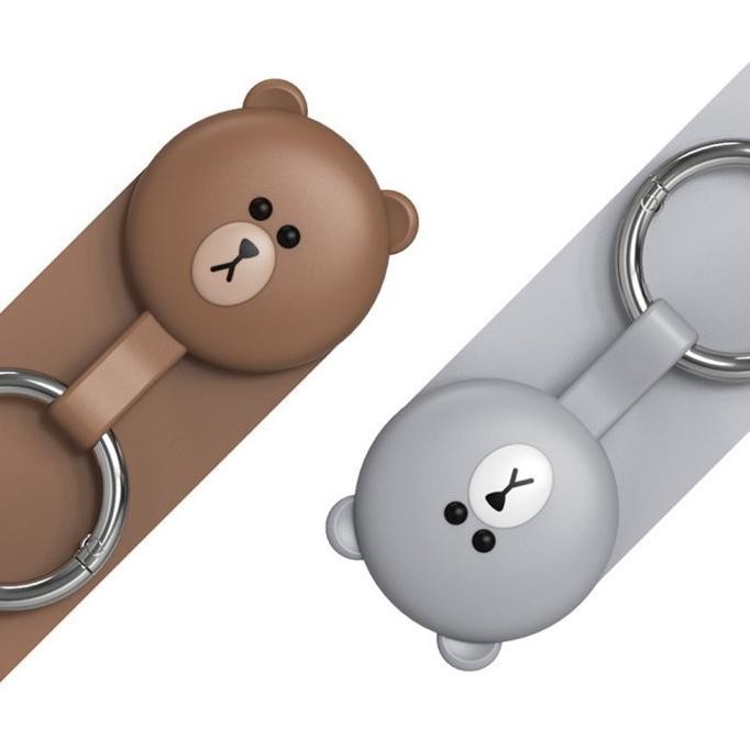 (Expert) MIJOBS Gantungan Kunci Silicone Bear u/ Apple AirTag Case Cover Casing