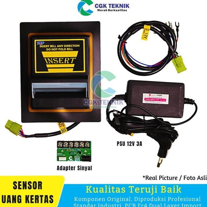 Tersedia CGK TEKNIK - Sensor Pembaca Uang Kertas IDR Indonesia Bill Acceptor TOP TB74