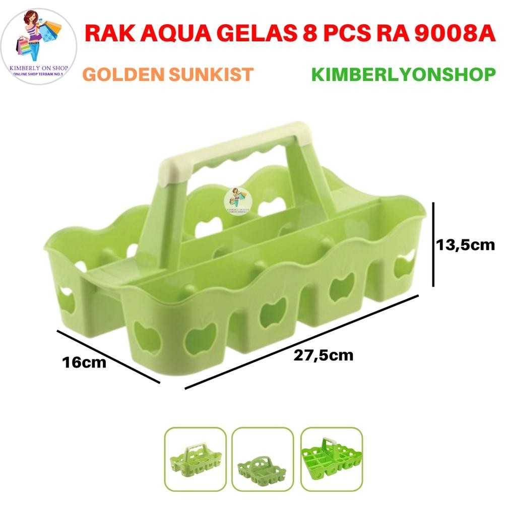 Rak Aqua Gelas Keranjang Aqua Plastik Rak Minuman Golden Sunkist Stok Baru