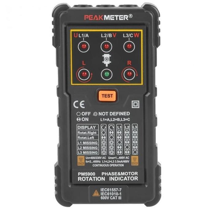 Digital 3 Three Phase Indicator Rotation Sequence Meter Tester PM5900