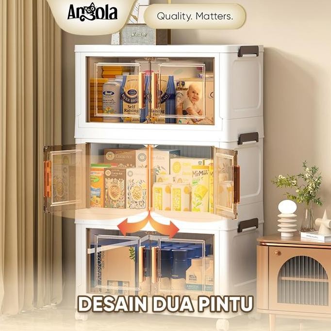 Angola Lemari Pakaian Plastik G19-G23 Lemari Susun Plastik / Lemari Rak Baju Plastik