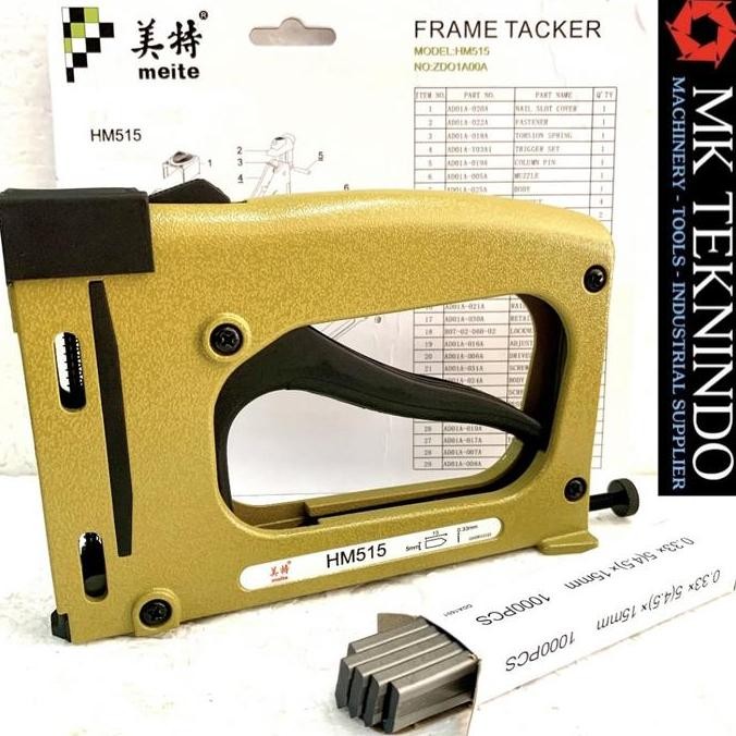 

Meite HM 515 Flexi Gun Manual Point HM515 Bingkai Figura Frame Tacker