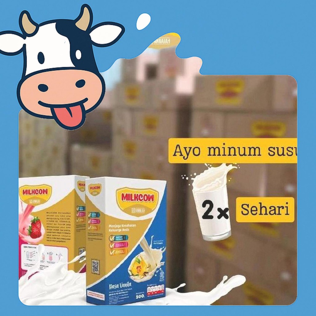 

Diskon Susu Sapi Bubuk Milkcow 500Gr Varian Rasa Cokelat Bpom Susu Sapi Bubuk