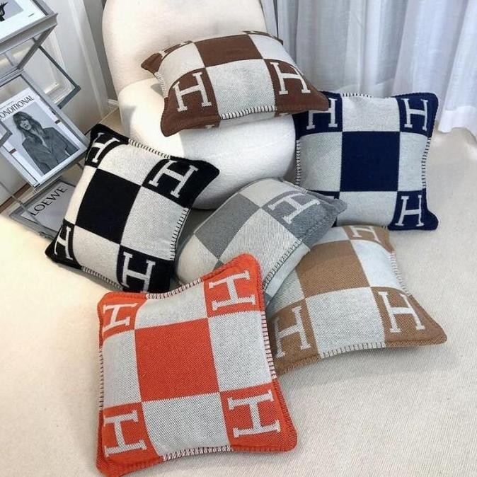 Bantal Sofa Branded / Sarung Bantal Sofa Hermes / Sofa Cushion Cover murah
