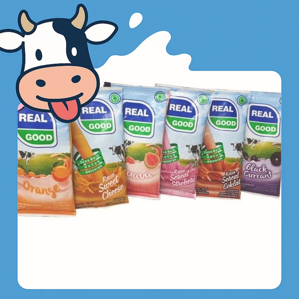 

Diskon Real Good Susu Bantal Uht 50Ml Mini Cokelat Strawberry Cheese Anggur