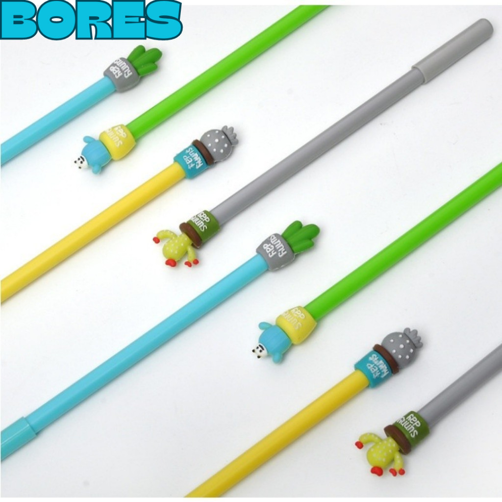 

BORES Pena Karakter Kaktus Pulpen Cactus Karakter Lucu Warna Warni Bolpen Cute Tinta Gel Alat Tulis Kantor Sekolah Murah