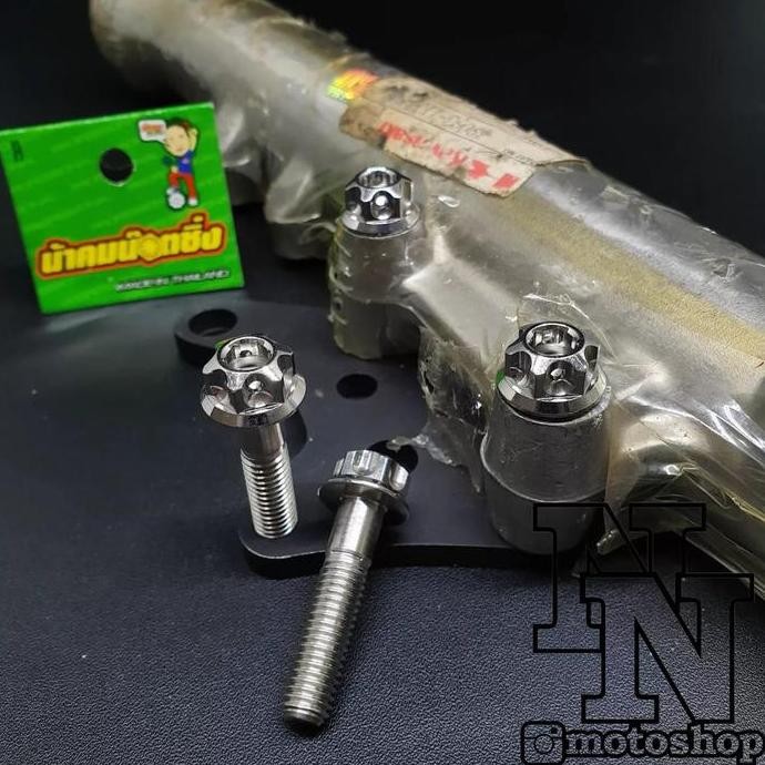 probolt stainless baut breket kaliper depan ninja R ninja SS ninja RR murah