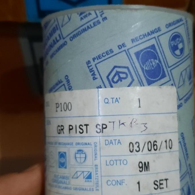 Seher Piston Vespa PTS100 PTS Smallframe Vespa 100 Merk Ricambi Orin