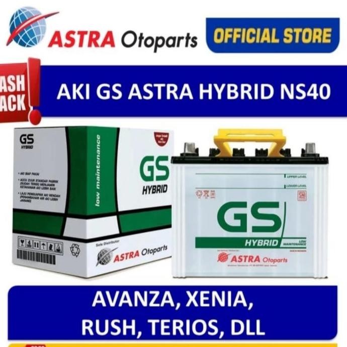 aki basah mobil avanza Xenia Rush NS40Z / Ns 40Z GS Astra Hybrid