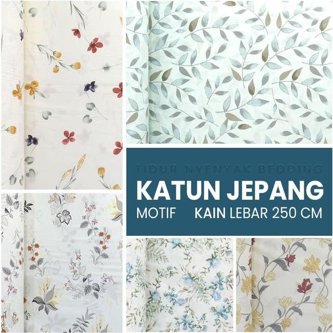 KAIN SPREI KATUN JEPANG ABSTRAK TABUR, BULAT, SEGITIGA L.250CM PART 2 MURAH