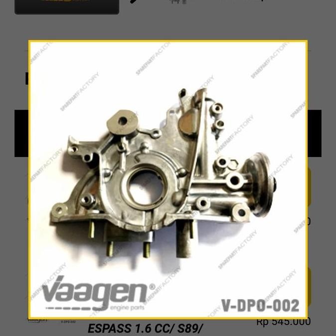 Pompa Oli TARUNA FEROZA ESPASS CLASSY ZEBRA S89