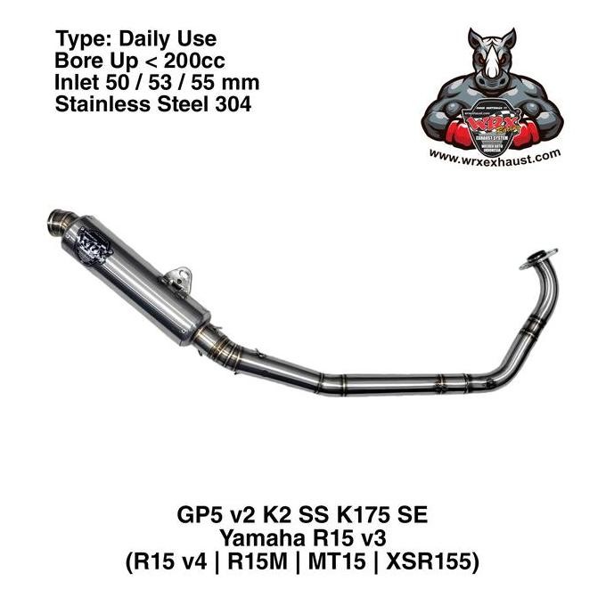 Murah Knalpot Wrx Gp5 V2 Ss K175 Se R15 V3